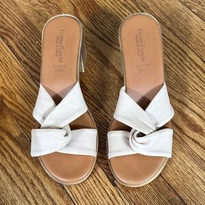 Cristina Francini Leather Knot Sandals